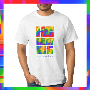 T-shirt Il Lui Ses Pronononounes Rainbow Tie Dye