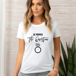 T-shirt "Il m'a demandé en mariage" - Mariée