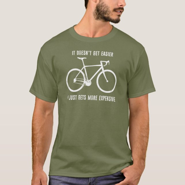 T-shirt Il ne devient pas plus facile il devient juste plu (Devant)