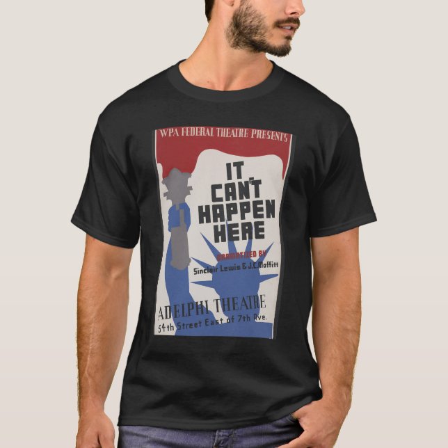 T-shirt Il ne peut pas se produire ici, Performance Play (Devant)