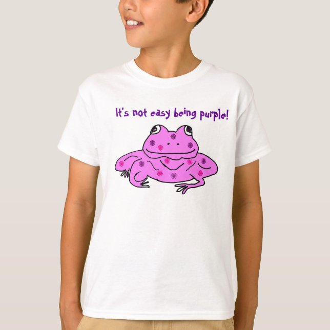 T-shirt Il n'est pas être facile pourpre ! équipement de (Devant)