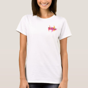 T-shirt Il n'est pas facile - rose de karaté