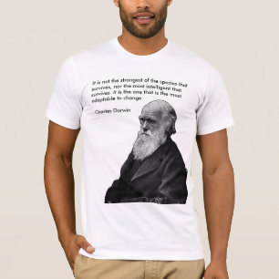 T-shirt Il n'est pas le plus fort…. - Charles Darwin