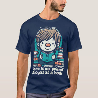 T-shirt Il N'Y A Pas D'Ami Aussi Loyal Que Le Livre