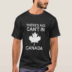 T-shirt Il n'y a pas de canne dans la fête du Canada Rouge