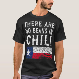 T-shirt Il N'Y A Pas De Haricots Dans Chili Teas Flag Prem