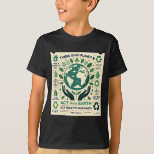 T-shirt Il n'y a pas de planète B, agissez maintenant pour