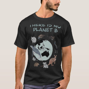 T-shirt Il n'y a pas de planète B Animaux en voie de dispa
