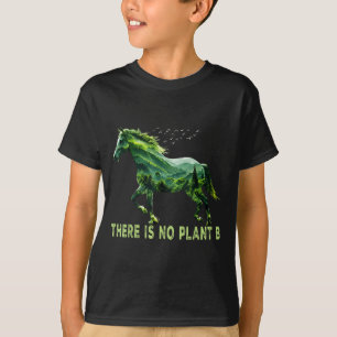 T-shirt Il n'y a pas de planète B Earth Day Équitation Nat