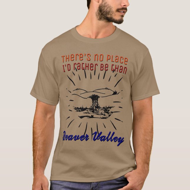 T-shirt Il N'Y A Pas D'Identité De Lieu Plutôt Que Beaver  (Devant)