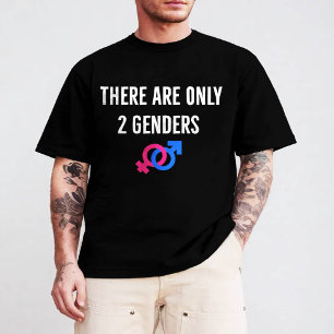 T-shirt Il n'y a que deux 2 Genres 