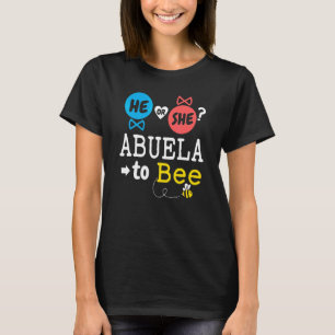 T-shirt Il ou Elle Abuela To Bee Révélation du Sexe de Béb