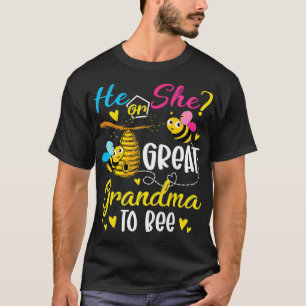 T-shirt Il Ou Elle Grand Grand Grand-Mère À Être Révélé Le