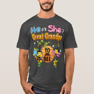 T-shirt Il Ou Elle Grand Grand-Père À Être Sexe Révéler Ba