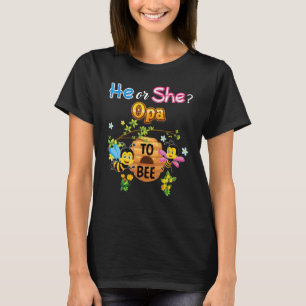 T-shirt Il Ou Elle Opte Pour Être Sexe Révéler Père Bébé