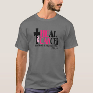 T-shirt Il peut guérir le cancer Jésus Croix Chrétien du s
