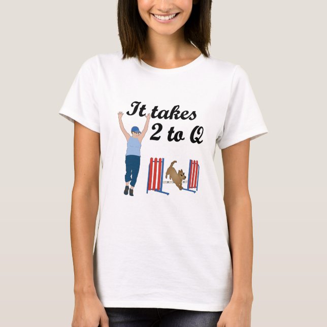 T-shirt Il prend 2 à Q (Devant)