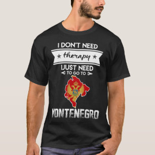 T-shirt il suffit d'aller au monténégro