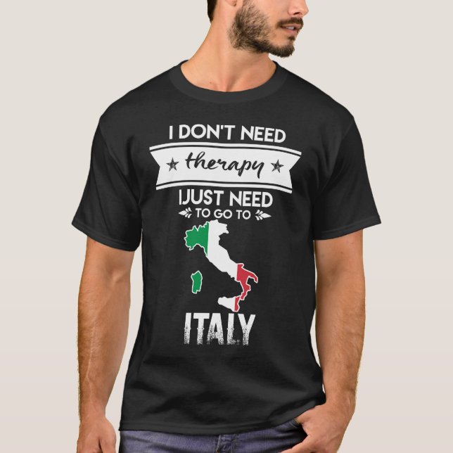 T-shirt il suffit d'aller en italie (Devant)