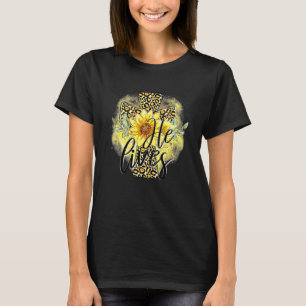 T-shirt Il Vit Fleurs de soleil Foi Jésus Croix Christian