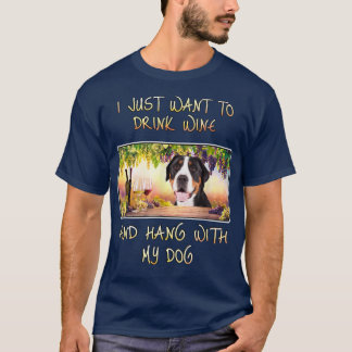 T-shirt Il Vous Suffit De Boire Du Vin Et De Vous Accroche
