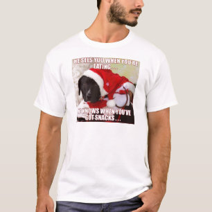 T-SHIRT IL VOUS VOIT QUAND VOUS MANGEZ, IL CONNAÎT QUAND