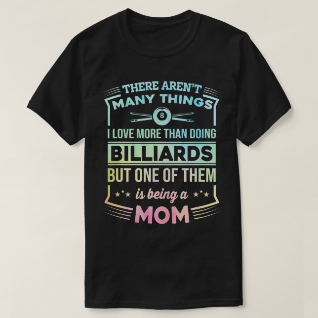 T-shirt Il Y A Beaucoup De Choses Billard Joueur Pool Snoo (Design devant)