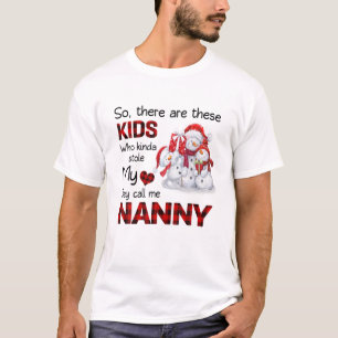 T-shirt Il y a ces enfants qu'ils m'appellent Nanny Snowma