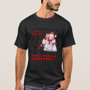 T-shirt Il Y A Ces Enfants Qu'On M'Appelle Grand-Mère Snow