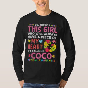 T-shirt Il Y A Cette Fille Qu'Elle M'Appelle Coco Autism