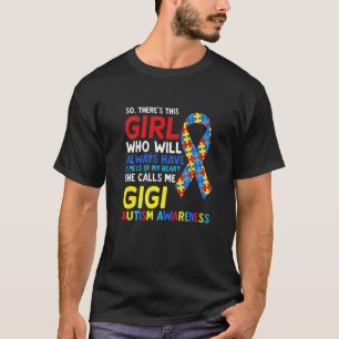 T-shirt Il y a cette fille qui m'appelle Gigi Gg Sensibili