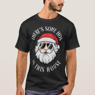 T-shirt Il y a des trous dans cette maison Noël Funny San