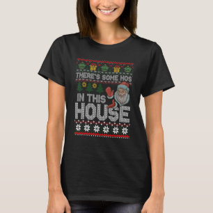 T-shirt Il y a des trous dans cette maison Noël Père Noël