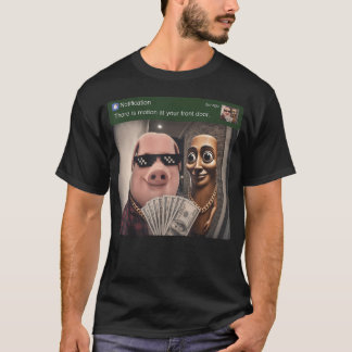 T-shirt Il y a du mouvement à votre porte d'entrée Tung Tu