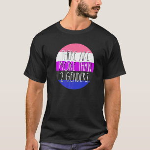 T-shirt Il y a plus de 2 genres Drapeau genderfluid Omn