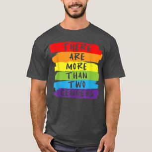T-shirt Il Y A Plus De Deux Hommes LGBTQ