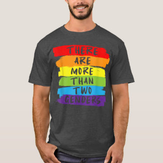 T-shirt Il Y A Plus De Deux Hommes LGBTQ