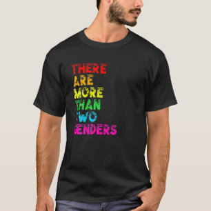 T-shirt Il Y A Plus De Deux Sexes De LGBTQ Rainbow Fla
