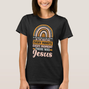 T-shirt Il Y Avait Jésus Religion Chrétienne Rainb Religie