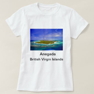 T-shirt Île d'Anegada/drapeau B.V.I. supérieur