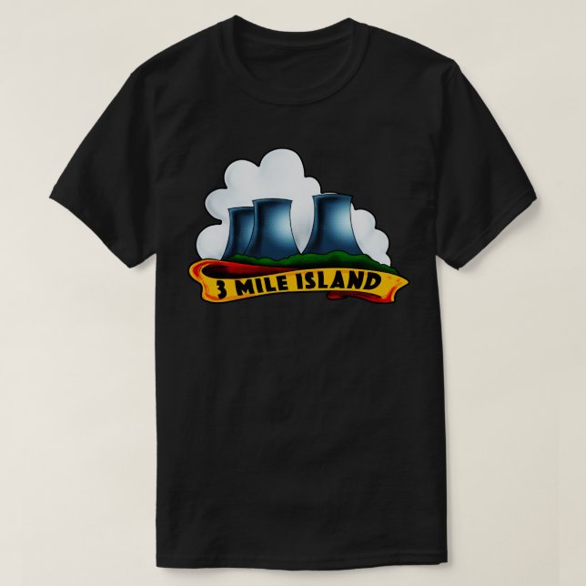 T-shirt Île de 3 miles (Design devant)