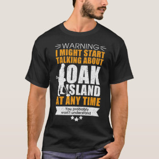 T-shirt Ile de chêne pour ceux qui détectent les métaux