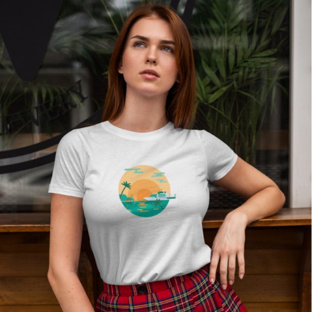 T-shirt Île de croisière (Créateur téléchargé)
