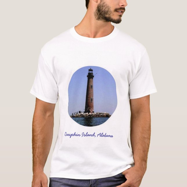 T-shirt Île de dauphin, Alabama (Devant)
