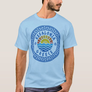 T-shirt Ile de Kefalonia, Grèce - Bleu clair Homme