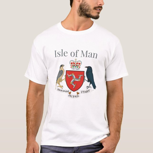 T-shirt Île de Man/Armoiries (Devant)