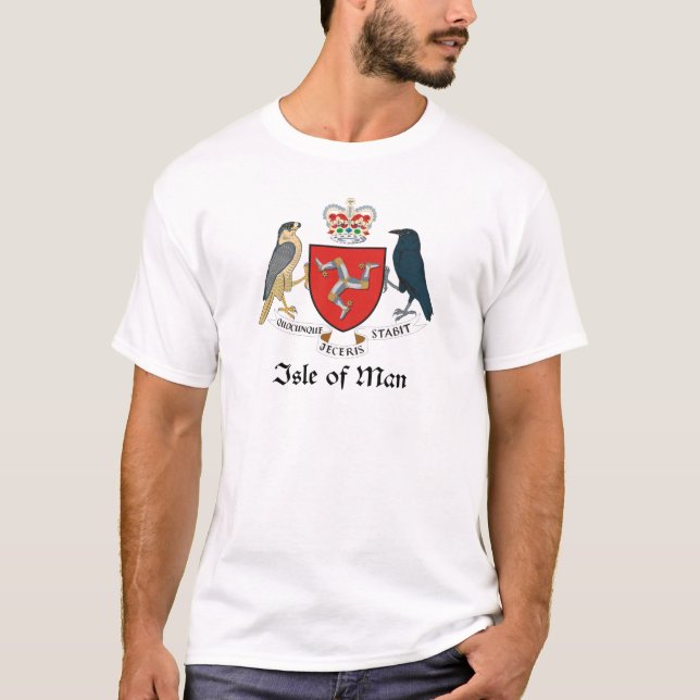 T-shirt ÎLE DE MAN - emblème/drapeau/symbole/manteau des (Devant)