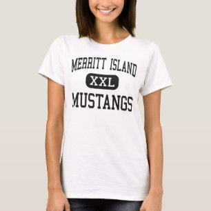 T-shirt Île de Merritt - mustangs - haute - île de Merritt