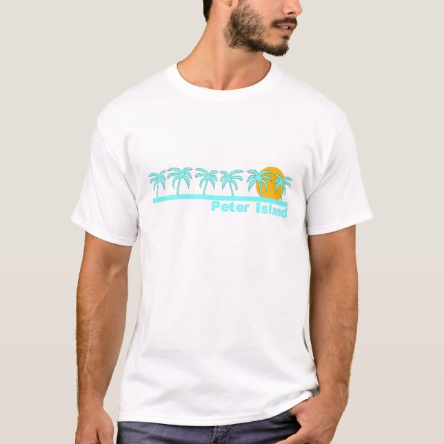 T-shirt Île de Peter, Îles Vierges britanniques (Devant)