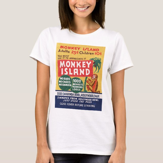 T-shirt Île de singe (Devant)